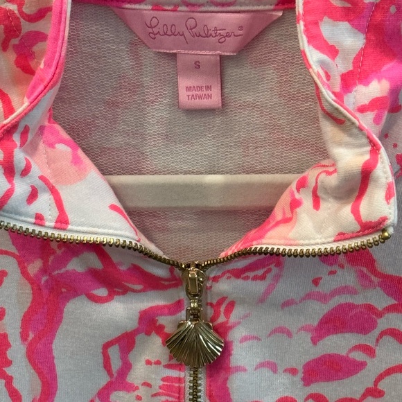 Lilly Pulitzer Jacket Pink W/Shell Pattern Size S - Picture 2 of 4